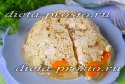 Aspic de pui, cu un pas cu pas fotografii rețetă (pui) Aspic de pui, cu un pas cu pas reteta fotografii