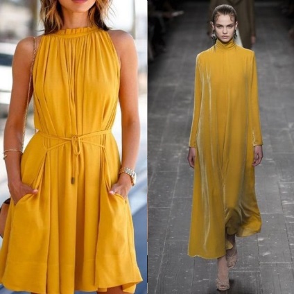 Galben rochie 2017 fotografie lamaie frumoase modele - vara, seara, lungi și scurte (frumos) Galben rochie 2017 modele frumoase fotografie lamaie - vara, seara, lungi și scurte