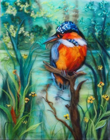 pictura strat ca formă de artă (lână) Pictura de păr ca o formă de artă