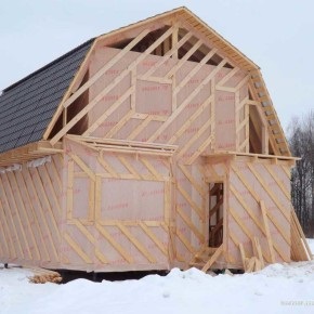 construcție de iarnă a unei case cadru cu 50 de fotografii (foto rapoarte construcția de case din lemn) construcție de iarnă a unei case cadru cu 50 de fotografii