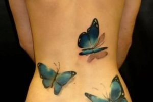 fluture tatuaj pe spate - ceea ce înseamnă fotografii, schițe