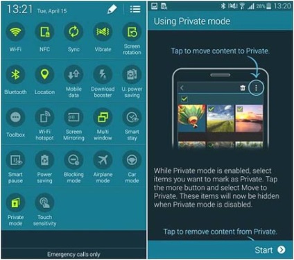 10 caracteristici gazdele de la diferiți producători telefoane inteligente Android (Smart Stay) 10 caracteristici gazde de la diferiți producători smartphone-uri Android