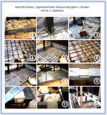 Gazebo cu un acoperiș șopron cu său pas mâini cu instrucțiuni pas (acoperiș) Gazebo cu un acoperiș șopron cu mâinile sale instrucțiuni pas cu pas