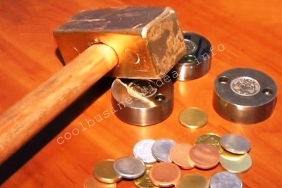 Ideea de afaceri de monede suveniruri baterea (afaceri minim de investiții) Ideea de afaceri de baterea de monede suvenir