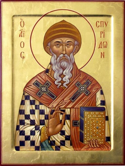 icon Miraculos Sfântul Spiridon (Trimitundei) Icoana Miraculos Sfântul Spiridon