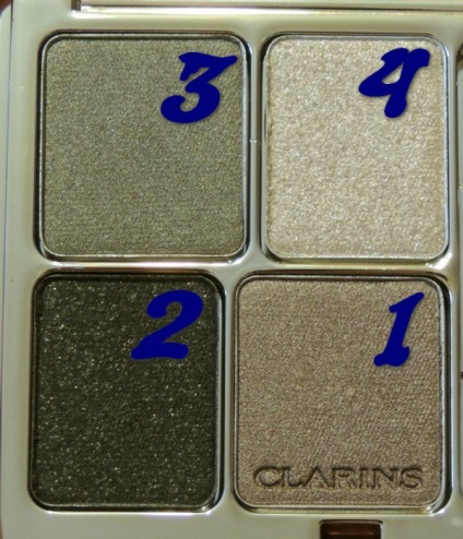 Clarins patru culori eyeshadow mineral ombre min - RALE 4 couleurs, №11 pădure (ombre) Clarins patru culori ochi mineral umbra min ombre - RALE 4 couleurs, №11 pădure