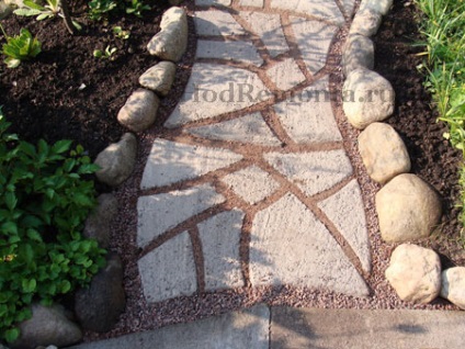 alei de grădină decorative din beton turnat în matrițe cu mâinile lor (grădină) alei de grădină decorative din beton turnat în matrițe cu mâinile lor