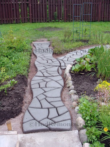 alei de grădină decorative din beton turnat în matrițe cu mâinile lor (beton) alei de grădină decorative din beton turnat în matrițe cu mâinile lor