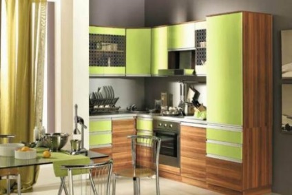 Design-ul dulapuri de bucatarie (dulapuri de bucătărie de design foto) Design-ul dulapuri de bucatarie
