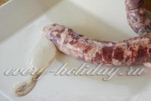 salam de casa din carne de porc, coapte în cuptor (carne de porc) salam de casa din carne de porc, coapte în cuptor