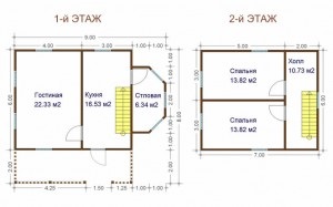 O casă cu două etaje din lemn - argumente pro și contra ale casei, în special analiza prețului de instalare de la producători (cu două etaje) O casă cu două etaje din lemn - argumente pro și contra ale casei, în special analiza prețului de instalare de la producători