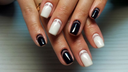 shellac manichiură franțuzească (manichiură franțuzească shellac) shellac manichiură franțuzească