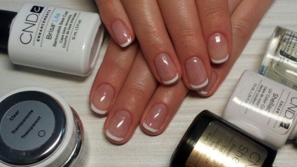 Shellac manichiură franțuzească (manichiură) shellac manichiură franțuzească
