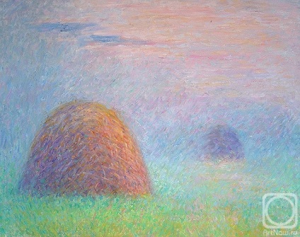 Cum de a desena un teanc de fân, paie, creion, culori treptat (figura) Cum de a desena un teanc de fân, paie, creion, pictează etape