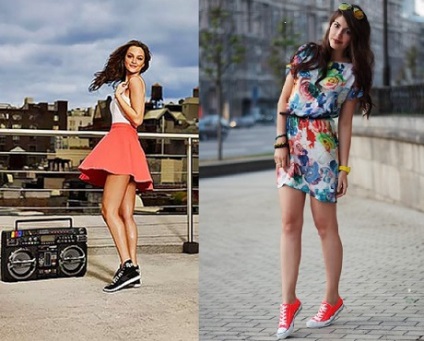 Cum de a purta o rochie cu adidași (adidași rochie de orice stil) Cum să poarte o rochie cu adidași