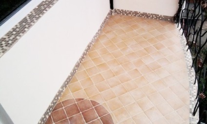 Cum de a pune gresie pe balcon cu mâinile (lui) Cum de a pune gresie pe balcon cu mâinile sale