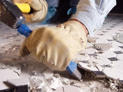 Cum de a elimina dale de la demontarea podelei fără a deteriora (îndepărta) Cum de a elimina dale de la demontarea podelei fără a deteriora
