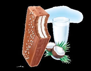 Kinder Pingui, ferrero (carbohidrați, grăsimi, proteine) Kinder Pingui, ferrero
