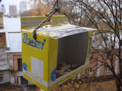 Alimentator pentru păsări cu mâinile (mâini) Alimentator pentru păsări cu mâinile lui