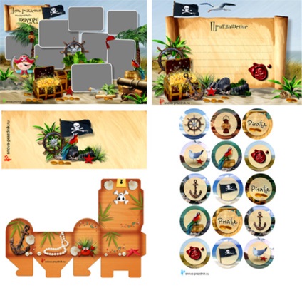 Costume și recuzită pentru petrecere pirat, vacanță din nou! (Picnic) Costume și recuzită pentru petrecere pirat, vacanță din nou!
