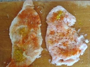 cotlet de pui cu ananas (rețete file de pui) friptură de pui cu ananas