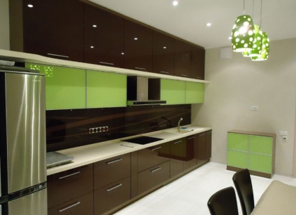 smalț de bucătărie MDF (40 poze) (acest tip de mobilier) Bucătărie MDF smalț (40 poze)