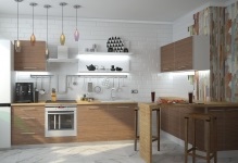 Wallpaper pentru bucătărie interioară fotografie idei combinate cum să combine și să lipiți peste, diferite pokleit (interior) Wallpaper pentru bucătărie interioară fotografie idei combinate cum să combine și să lipiți peste, pokleit diferite