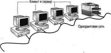 rețelele peer (fiecare funcționează calculator) rețele de la egal la egal