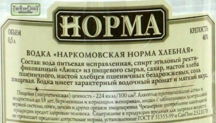 În cazul în care nu vodca de calorii (vodca) În cazul în care nu vodca de calorii