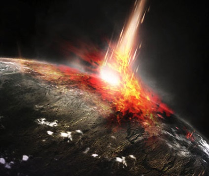 Meteoritul în Photoshop (meteorit) Căderea meteoritului în Photoshop