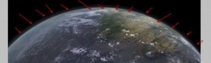 Căderea meteoritului în Photoshop (Hard Light Hard) Căderea meteoritului în Photoshop
