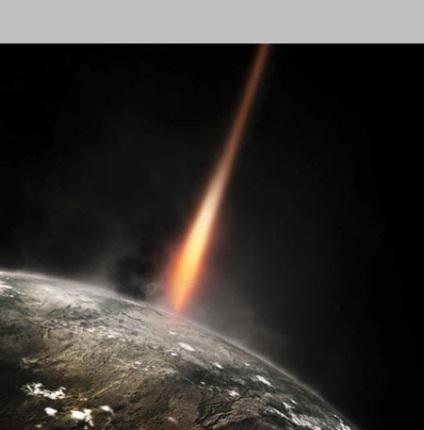 Căderea meteoritului în Photoshop (Hard Light Hard Light) Căderea meteoritului în Photoshop