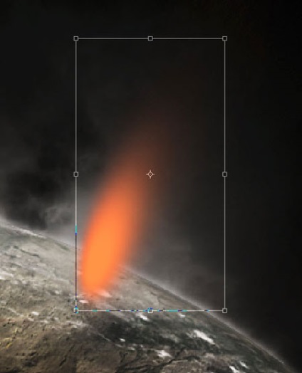 Căderea meteoritului în Photoshop (Hard Light Hard) Căderea meteoritului în Photoshop