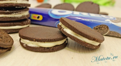 Oreo Cookies (reteta) - etapa de gătit cu rețete pas cu fotografii (cookie-uri) Oreo Cookies (reteta) - etapa de gătit cu rețete pas cu imagini