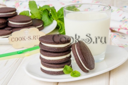 Oreo cookie-uri - reteta cu o fotografie (modul de a face cookie-uri Oreo la domiciliu) Oreo cookie-uri - reteta cu o fotografie