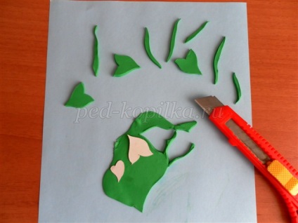 Plastilinografiya în școala elementară (verde de culoare neagră) Plastilinografiya în școala elementară
