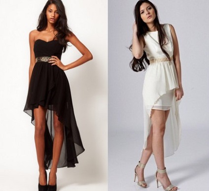 Rochie fata spate scurt lung numele (scurt) Rochie fata spate scurt lung numele