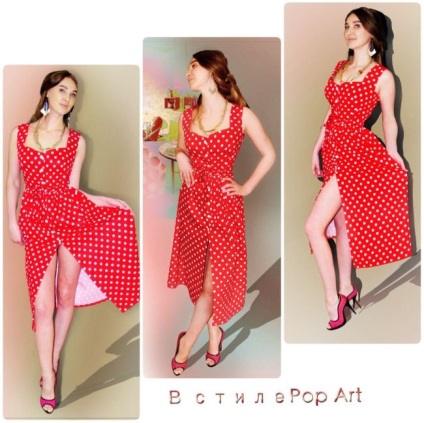 Polka-dot rochie - stiluri de fotografie (buline albe rochie) Polka-dot rochie - fotografii, moda