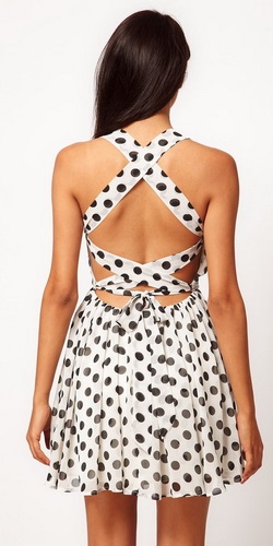 Polka-dot rochie - stiluri de fotografie (stiluri) Polka-dot rochie - fotografii, moda