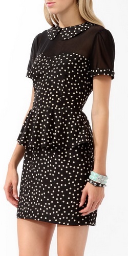 Polka-dot rochie - stiluri de fotografie (polka) Polka-dot rochie - fotografii, moda