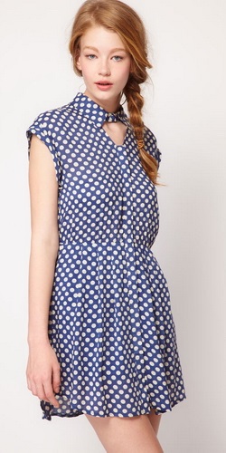 Polka-dot rochie - stiluri de fotografie (rochie în mazăre) Polka-dot rochie - fotografii, moda