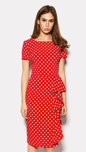 Polka-dot rochie - stiluri de fotografie (rochie) Polka-dot rochie - fotografii, moda