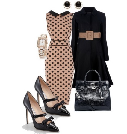 Polka-dot rochie - stiluri de fotografie (stiluri) Polka-dot rochie - fotografii, moda