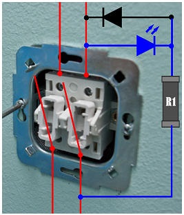 Iluminare din spate cu LED-uri comutator cu propriile sale mâini (mâini) comutator de iluminare din spate cu LED-uri cu propriile lor mâini