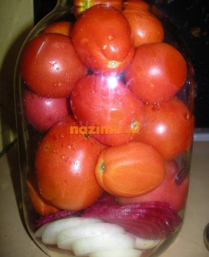 Tomate cu sfecla pentru iarna - o rețetă cu fotografie (reteta de tomate cu sfecla pentru iarna) Tomate cu sfecla pentru iarna - reteta cu o fotografie