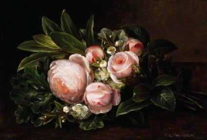 pictura Lovely Rose (aroma de fiecare culoare) Frumos trandafiri în pictură