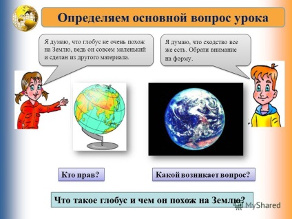 Prezentarea de pe glob - un model al pământului (glob) Prezentarea de pe glob - model de pământ