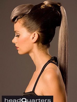 Coada tunsoare (curl firelor de păr) coada coafura