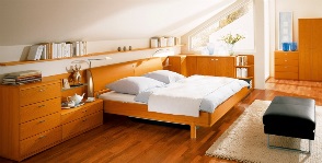 Exemple de design dormitor cu un golf (cameră) Exemple de dormitor de design, cu o fereastră de dafin