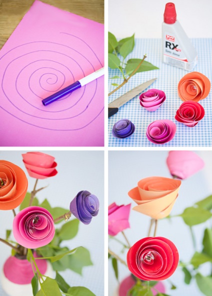 origami simplu pentru mama - Origami pentru copii și începători origami (hârtie pentru a face floare) origami simplu pentru mama - Origami pentru copii și începători origami